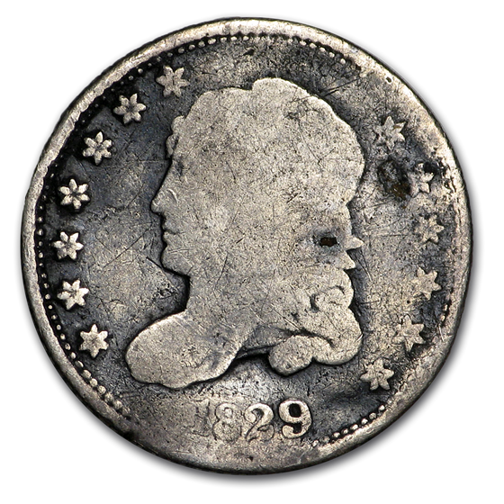 1829 Capped Bust Half Dime AG 1829 Capped Bust Half Dime AG